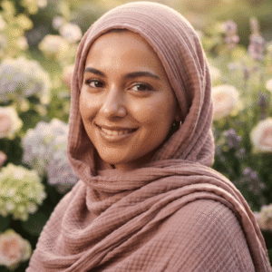 Dusty Rose Crinkle Cotton Hijab