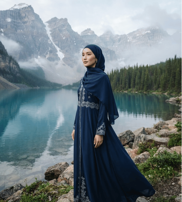 Ethereal Embroidered Abaya
