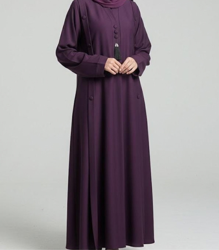 plum abaya