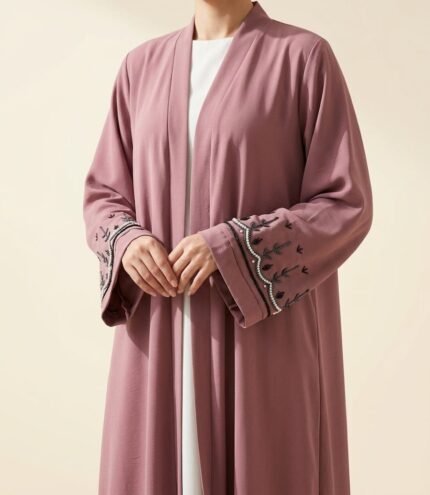 Mauve Bloom Abaya