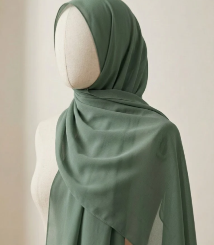 Sage Green Chiffon Hijab